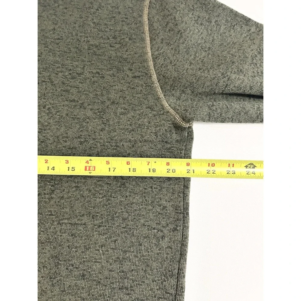 Weatherproof‎ Vintage Men's Fleece Henley Pullover Gray 3‑Button Size Large